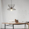 led pendel lys sengelampe sort guld 45cm retro vedhæng lys metal vintage stil jern hat malet soveværelse spisestue stue lys diy