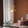 led pendel lys sengelampe sort guld 45cm retro vedhæng lys metal vintage stil jern hat malet soveværelse spisestue stue lys diy