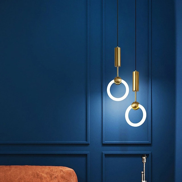20cm Moderne Ringpendel – Nordisk design til sengelampe & spisestue