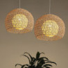 led Pendel lys bambus lanterne design lysekrone retro 25cm lysekrone loftbelysning er anvendelig til stue soveværelse restaurant