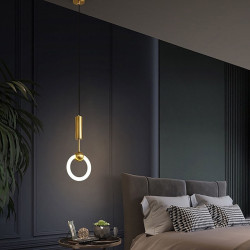 20cm Moderne Ringpendel – Nordisk design til sengelampe & spisestue