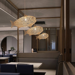 led Pendel lys bambus lanterne design lysekrone retro 62cm e26/e27 lysekrone loftbelysning er anvendelig til stue soveværelse re