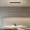 100cm led pendel ø lys geometriske former enkelt design pendel metal kunstnerisk stil moderne stil sort kunstnerisk led