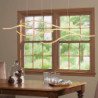 100/120cm led pendel bølge design linje design sort guld metal kunstnerisk stil moderne stil kontor, butikker stilfulde malede f