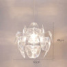 led pendel 60cm blomsterdesign moderne akryl lysekrone pendel udsøgt loftbelysning dekorativ loftlampe til stue entre soveværels