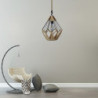 led Pendel lys bambus lanterne design lysekrone retro 33cm e26/e27 lysekrone loftbelysning er anvendelig til stue soveværelse re