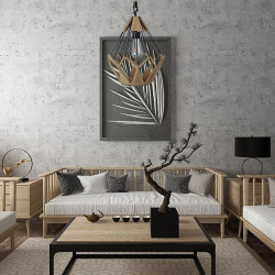 led Pendel lys bambus lanterne design lysekrone retro 33cm e26/e27 lysekrone loftbelysning er anvendelig til stue soveværelse re