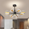 led pendel dæmpbar sputnik-design justerbare geometriske former flush-mount loftslamper 8-lys 33" hængende lysekroner til stue s