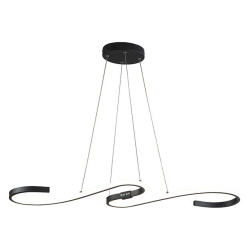 86cm led moderne pendellampe ø loftsbelysning indendørs design lampe spisebord lysekrone metal og akryl hvid hængende lysarmatur