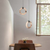 led pendel 17cm 1-lys ring cirkel design dæmpbar luksuriøs moderne stil spisestue soveværelse pendel kun dæmpbar med fjernbetjen
