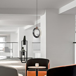 led pendel 17cm 1-lys ring cirkel design dæmpbar luksuriøs moderne stil spisestue soveværelse pendel kun dæmpbar med fjernbetjen