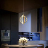 led pendel 45cm dæmpbar globus design cirkel design indbygningslys akryl kunstnerisk stil formel stil moderne stil sort kunstner
