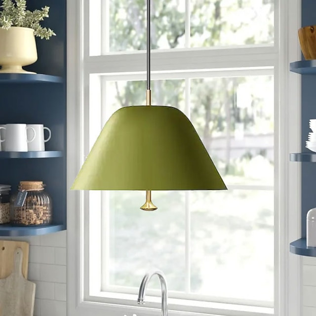 led pendel ø lys macaron loft hængelamper moderne simpelt hænge lys unikt design lampe armatur til restaurant bar kaffe spisestu