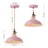 led pendant lys macaron farve industriel lysekrone kreativ moderne justerbar metal e27 lysekrone er anvendelig til stue køkken ø