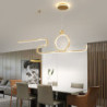 90cm ledet pendel nordisk ø stil ekstremt enkel moderne guld sort atmosfære personlighed spisebord lang bar taipei europæisk kon