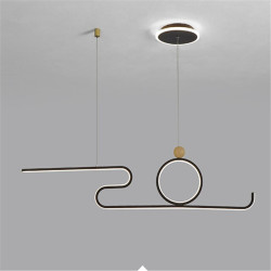 90cm ledet pendel nordisk ø stil ekstremt enkel moderne guld sort atmosfære personlighed spisebord lang bar taipei europæisk kon