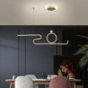 90cm ledet pendel nordisk ø stil ekstremt enkel moderne guld sort atmosfære personlighed spisebord lang bar taipei europæisk kon