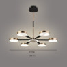 led pendel dæmpbar sputnik-design justerbare geometriske former flush-mount loftslamper 6-lys 30" hængende lysekroner til stue s