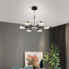 led pendel dæmpbar sputnik-design justerbare geometriske former flush-mount loftslamper 6-lys 30" hængende lysekroner til stue s