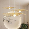 led Pendel lys bambus lanterne design lysekrone retro 1 hoved 35/45/55cm lysekrone loftbelysning er anvendelig til stue sovevære