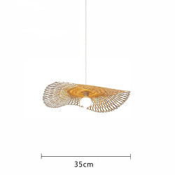 led Pendel lys bambus lanterne design lysekrone retro 1 hoved 35/45/55cm lysekrone loftbelysning er anvendelig til stue sovevære