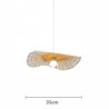 led Pendel lys bambus lanterne design lysekrone retro 1 hoved 35/45/55cm lysekrone loftbelysning er anvendelig til stue sovevære
