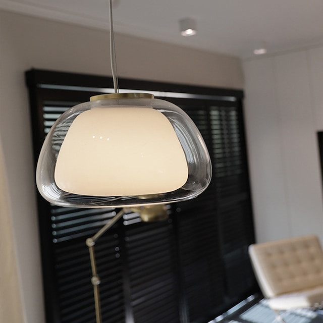 pendel loftslampe glas lysekrone moderne minimalistisk glas lysekrone belysning stue soveværelse køkken hotel lysekrone interiør