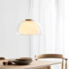 pendel loftslampe glas lysekrone moderne minimalistisk glas lysekrone belysning stue soveværelse køkken hotel lysekrone interiør