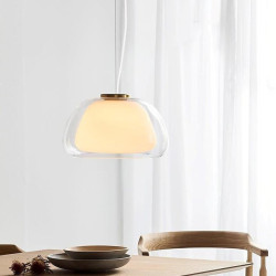 pendel loftslampe glas lysekrone moderne minimalistisk glas lysekrone belysning stue soveværelse køkken hotel lysekrone interiør