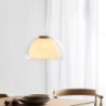pendel loftslampe glas lysekrone moderne minimalistisk glas lysekrone belysning stue soveværelse køkken hotel lysekrone interiør