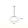 pendel loftslampe glas lysekrone moderne minimalistisk glas lysekrone belysning stue soveværelse køkken hotel lysekrone interiør