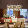 9/12 hoveder LED pendellampe mælkebøtte lysekrone fyrværkeri krystal lampe stue spisestue soveværelse lampe romantisk tøjbutik b