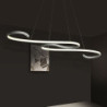110cm ledet pendellampe loftlampe bølgeform hængende lys lineær ø dæmpbar til stue spisestue køkken minimalistisk moderne 46w