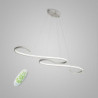 110cm ledet pendellampe loftlampe bølgeform hængende lys lineær ø dæmpbar til stue spisestue køkken minimalistisk moderne 46w