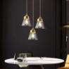 16,5cm pendel led pendel lanterne design lamper glaskegle galvaniseret moderne landlig stil butikker/caféer soveværelse stue lys