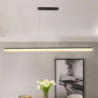 ledet lineær pendel moderne sort guld 100cm kontor spisestue lysekrone malet finish aluminium justerbar pendel varm hvid kold hv