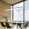 ledet lineær pendel moderne sort guld 100cm kontor spisestue lysekrone malet finish aluminium justerbar pendel varm hvid kold hv