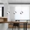 9cm Krystal Mini Pendel – Elegant LED-lampe i galvaniseret metal til køkken & bar