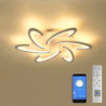 led loftslampe moderne sort hvid akryl 3 6 12 hoveder app kontrol med fjernbetjening til kontor spisestue stue blomster design k