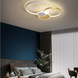 2/4 hoveder led loftslys cirkel form klynge design loftslampe nordisk moderne enkel stil stue hjem luksus soveværelse kontor res