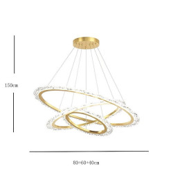 80cm Lanternependel – Moderne metallisk finish til elegant belysning