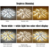 led dæmpbar loftslampe moderne mælkebøtte nordisk stil akryl loftpanellampe minimalistisk lagdelt design stue spisestue lys ac22