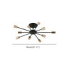 10-lys 10-hoved vintage metal semi flush mount loftslampe led nordisk personlighed og kreativ stil stue spisestue belysning male