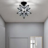 led mini loftslampe veranda lys korridor lys sort guld 20cm metal vintage stil nyhed malet finish traditionel klassisk nordisk s
