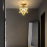 led mini loftslampe veranda lys korridor lys sort guld 20cm metal vintage stil nyhed malet finish traditionel klassisk nordisk s