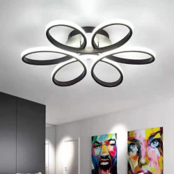led loftslampe lotus design loftslampe moderne kunstnerisk metal akryl stil trinløs dæmpning soveværelse malet finish lys kun dæ