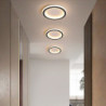 led loftslampe 1-lys 20cm ringdesign indbygningslys silicagel aluminium loftslampe til korridor veranda bar kreativ loft balkonl