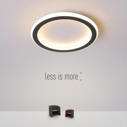led loftslampe 1-lys 20cm ringdesign indbygningslys silicagel aluminium loftslampe til korridor veranda bar kreativ loft balkonl