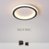 led loftslampe 1-lys 20cm ringdesign indbygningslys silicagel aluminium loftslampe til korridor veranda bar kreativ loft balkonl