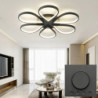 led loftslampe lotus design loftslampe moderne kunstnerisk metal akryl stil trinløs dæmpning soveværelse malet finish lyser kun